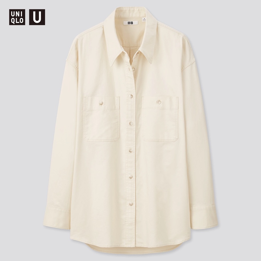 Uniqlo U Double Pocket Oversized Long Sleeve S